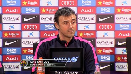 Luis Enrique no está perocupado por la falta de gol de Suárez