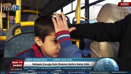 Sahipsiz Çocuğa Halk Otobüsü Şoförü Sahip Çıktı
