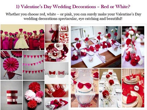 Ideas For A Valentine’s Day Wedding Decorations
