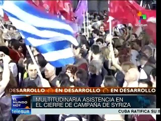 Este jueves se realizaron cierres de campaña en Grecia