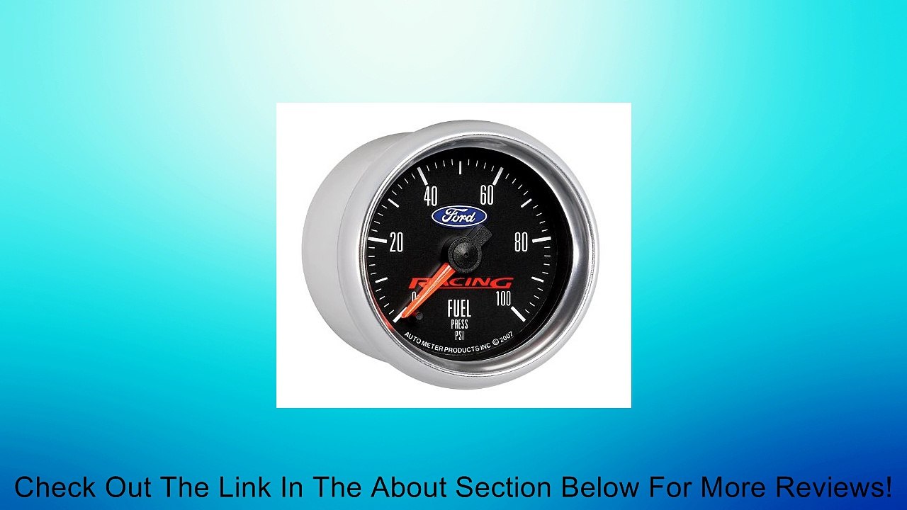 Auto Meter 880080 2-1/16" 0-100 PSI Fuel Pressure Gauge for Ford Racing Review