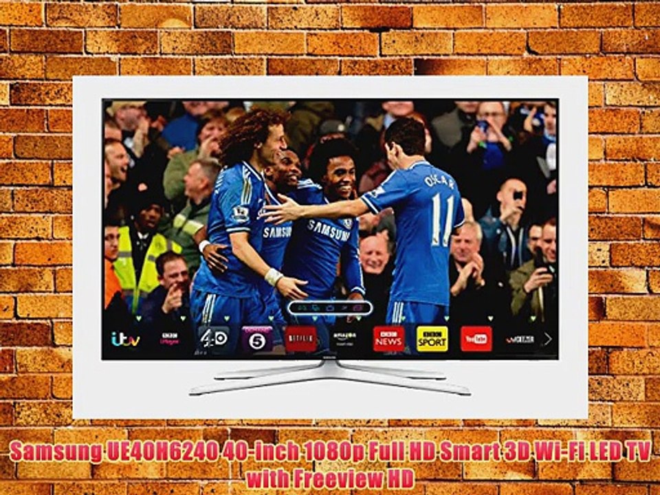 Samsung UE40H6240 40-inch 1080p Full HD Smart 3D Wi-Fi LED TV with Freeview HD