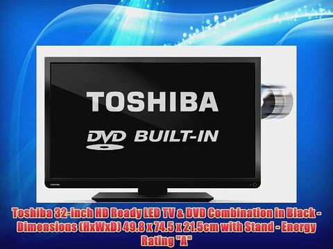 Toshiba 32D1333 32 HD Ready LED TV with Freeview and built-in DVD player