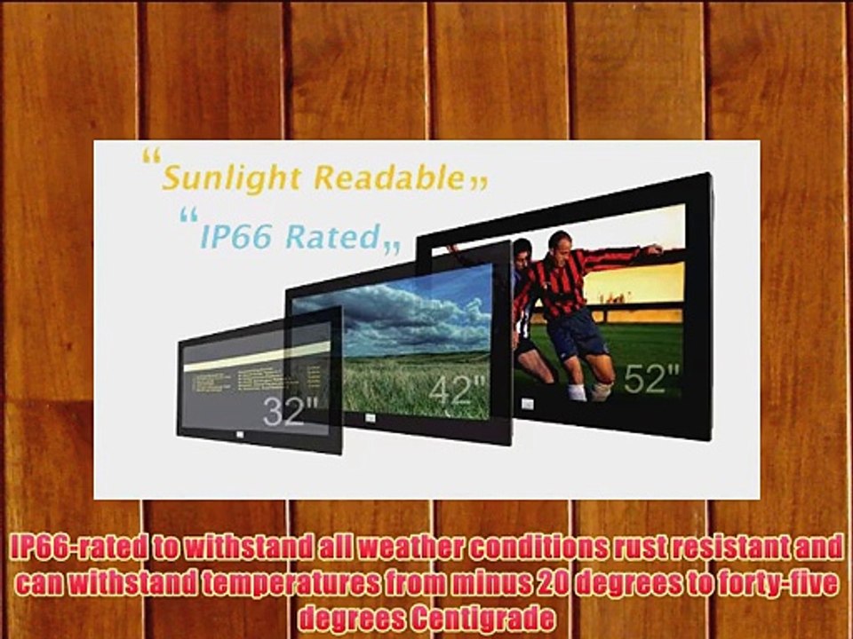 aqualite weatherproof displays AQLS-32 - AQLS-32 - 32 Black Weatherproof LCD Display 1920 x