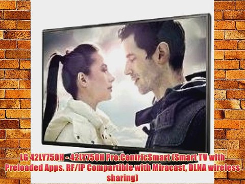LG 42LY750H - 42LY750H Pro:CentricSmart (Smart TV with Preloaded Apps. RF/IP Compartible with