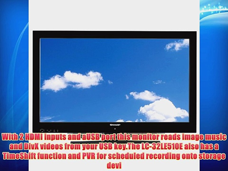 Sharp LC-32LE510E 32 -inch LCD 1080 pixels 50 Hz TV