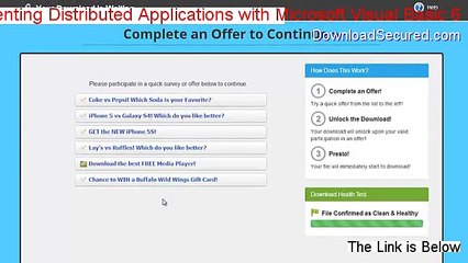 Designing and Implementing Distributed Applications with Microsoft Visual Basic 6.0 Download Free [Risk Free Download]