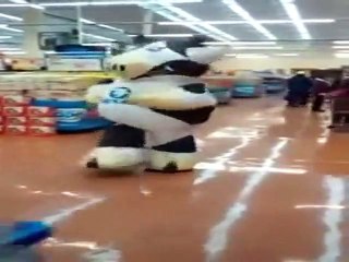 Vaca Louca parte a loiça toda durante a promoção de uma marca de leite