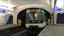 MF88 : Départ de la station Jaurès sur la ligne 7bis du métro parisien
