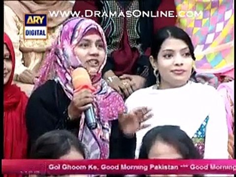 Nida Yasir k show ki live audience me aik choti ammi agayi