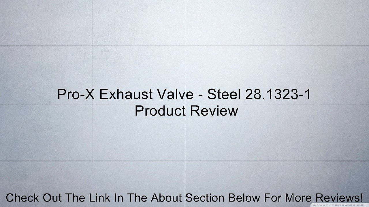 Pro-X Exhaust Valve - Steel 28.1323-1 Review