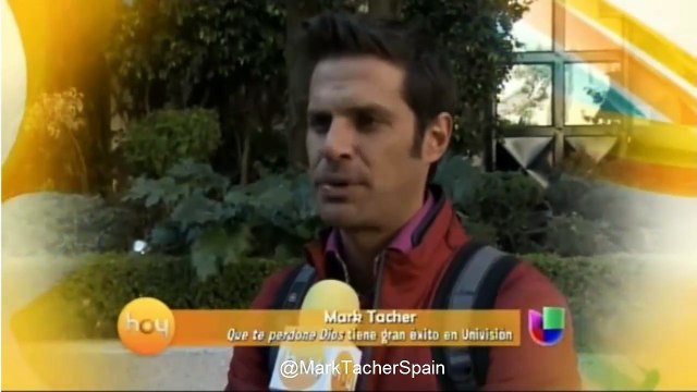 Mark Tacher hablo para la cámara de Hoy