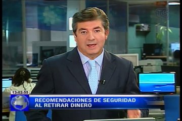 Recomendaciones de seguridad al retirar dinero