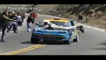 Rally Co-pilot finishes the race strapped to the hood : crazy!