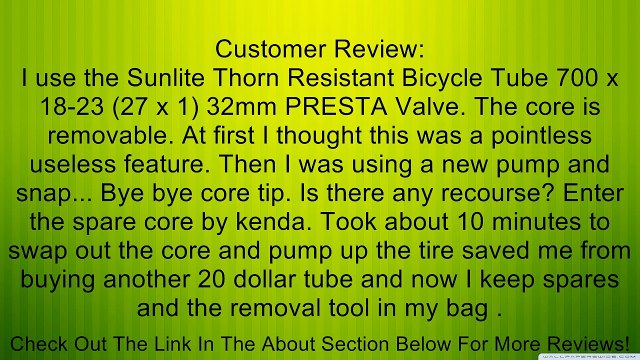 Kenda Presta Valve Cores Bag of Ten Review
