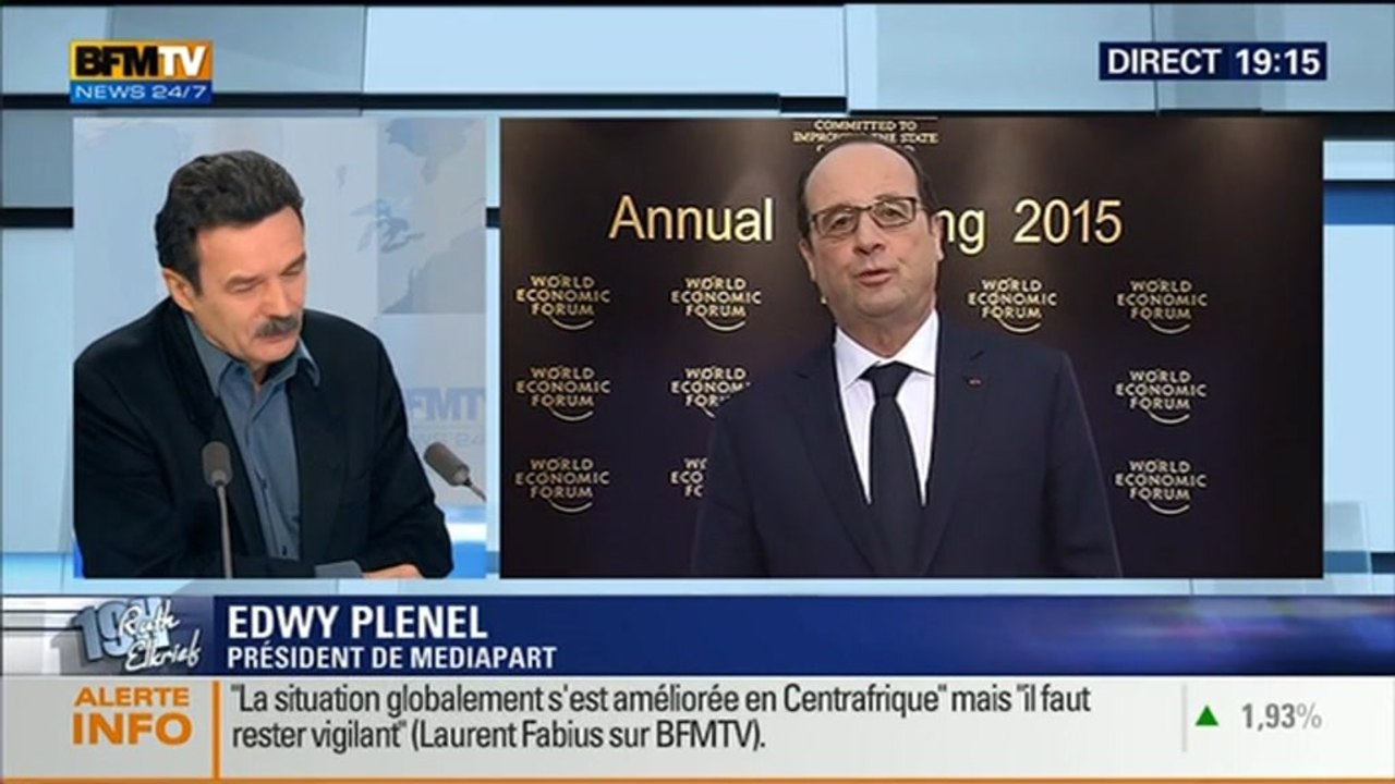 Edwy Plenel: L'invité de Ruth Elkrief - 23/01