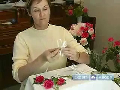 How to Make Flower Arrangements for Weddings - Part 2 - How to Make a Mini Rose Wedding Corsage