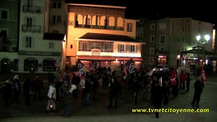 Le Collectif contre l'austérité manifeste à Chambéry