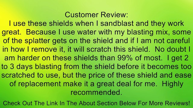 SAS Safety 5155 Replacement Faceshield for 5145, Clear Review