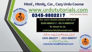 Html Css Urdu Tutorials Lesson 69 Text transform and  text indenting