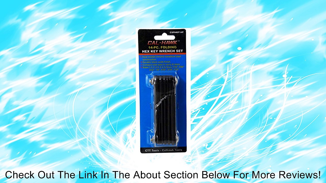 14 Pc. Folding Hex Key Wrench Set Metric & Sae Review