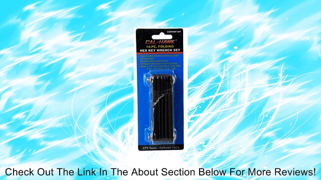 14 Pc. Folding Hex Key Wrench Set Metric & Sae Review