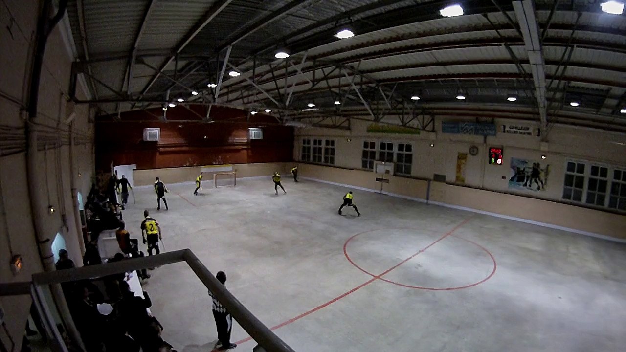 Échauffement avant le match
