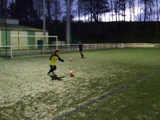 Entrainement U11, frappes