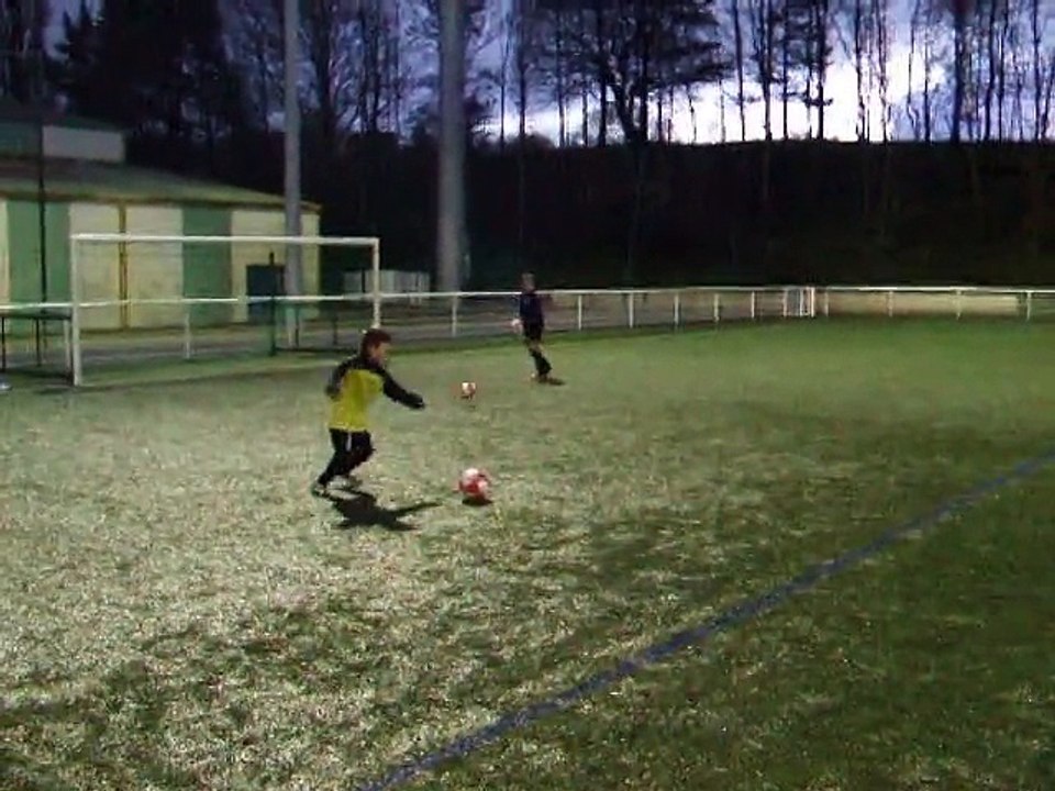 Entrainement U11, frappes