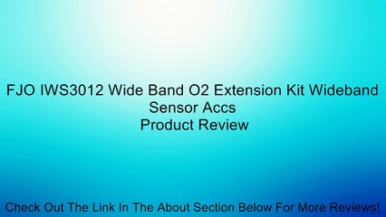 FJO IWS3012 Wide Band O2 Extension Kit Wideband Sensor Accs Review