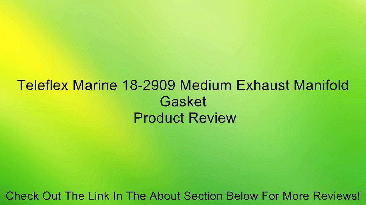 Teleflex Marine 18-2909 Medium Exhaust Manifold Gasket Review