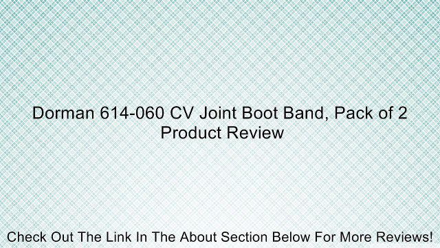 Dorman 614-060 CV Joint Boot Band, Pack of 2 Review