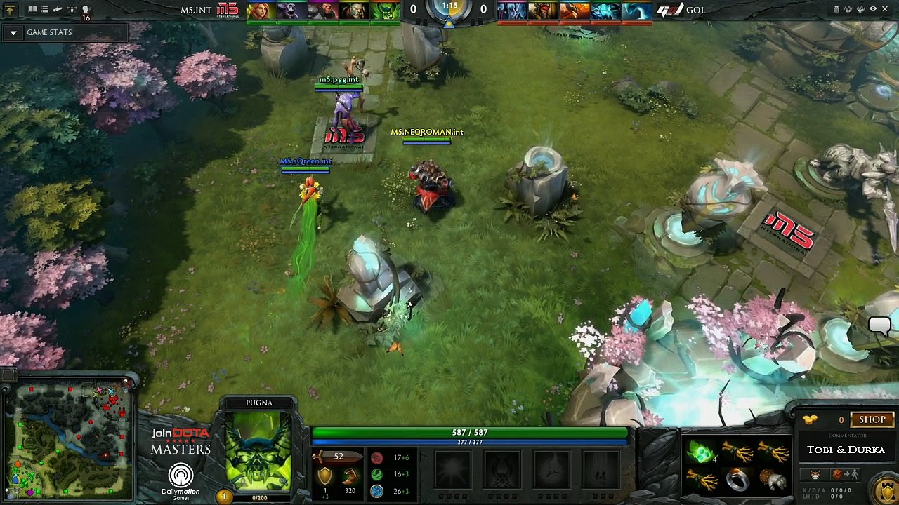 Moscow 5 vs GoL Game 1 - joinDOTA Masters @TobiWanDOTA @DurkaDOTA