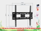 QualGear QG-TM-T-015 Universal Low Profile Tilting Wall Mount for 32-55 Inches LED TV Black