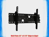 Black Tilting Wall Mount Bracket for Panasonic TH-42PX60U Plasma 42 inch HDTV TV