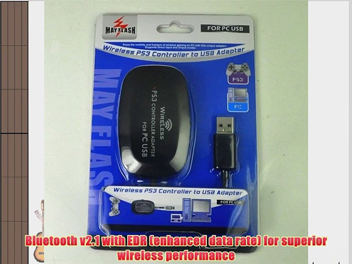 Wireless PS3 Controller To PC USB Adapter [Mayflash] - video Dailymotion