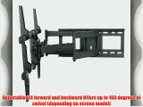 VideoSecu Articulating Flat Panel TV Wall Mount for most 32-65 LCD LED Plasma TV with bonus