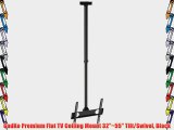 GadKo Premium Flat TV Ceiling Mount 32~55 Tilt/Swivel Black