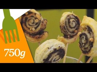 Скачать видео: Recette de Sucettes feuilletées à la tapenade - 750 Grammes