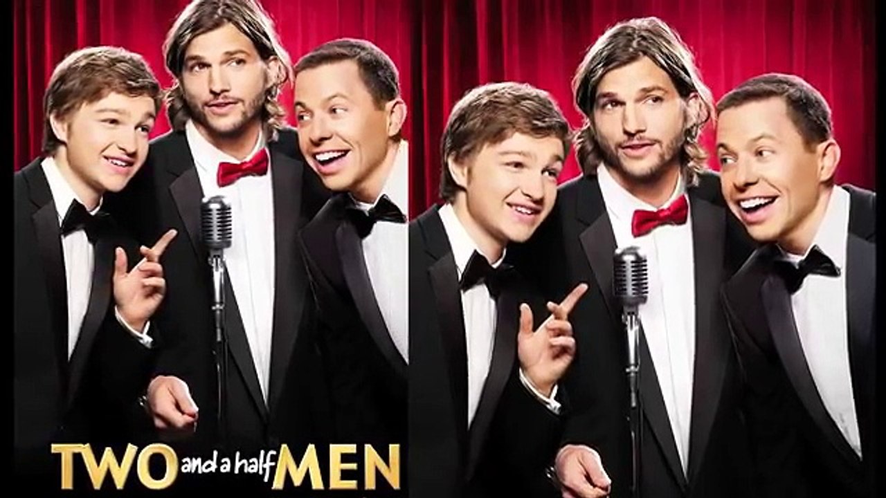 Two And A Half Men Season 12 Episode 1   Ashton Kutcher Kiss Jon Cryer