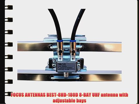 FOCUS ANTENNAS BEST-8HD-180D 8-BAY UHF antenna with adjustable bays