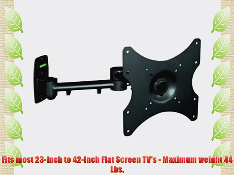Lynn Electronics MB2342TSBK 23-Inch to 42-Inch Flat Screen TV Articulating Wall Mounting Bracket