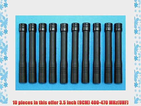 SECUDA 10 X UHF 3.5 Inch (9CM) Antenna For Vertex/Yaesu Radios VX-132 VX-231 VX-821 VX-829