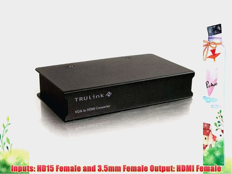 C2G / Cables to Go 40010 VGA to HDMI Converter (Black)