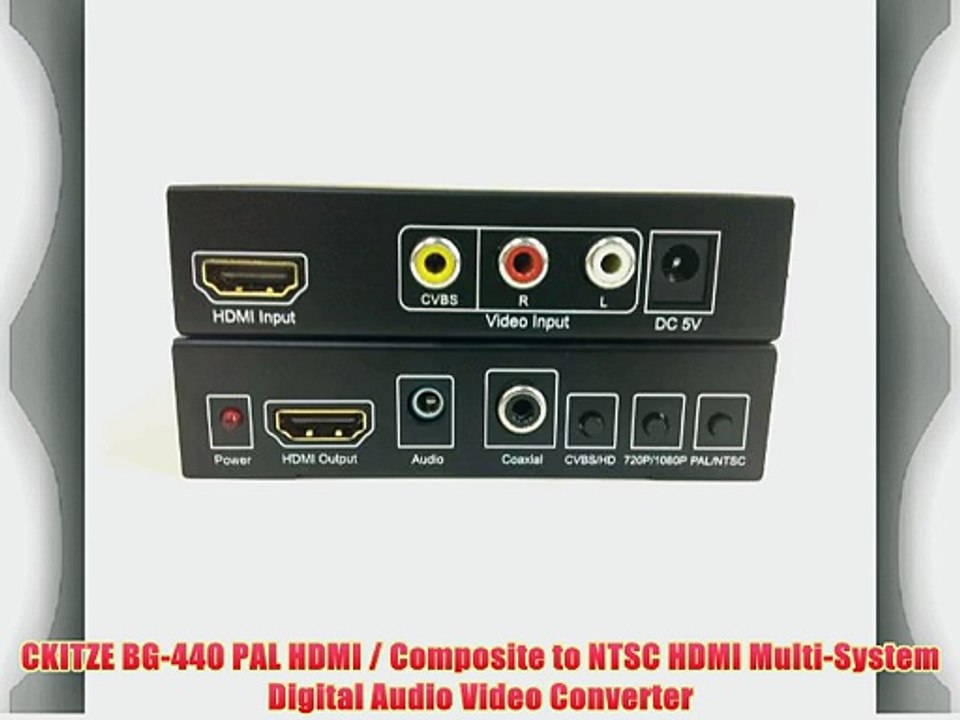 CKITZE BG-440 PAL HDMI / Composite to NTSC HDMI Multi-System Digital Audio Video Converter
