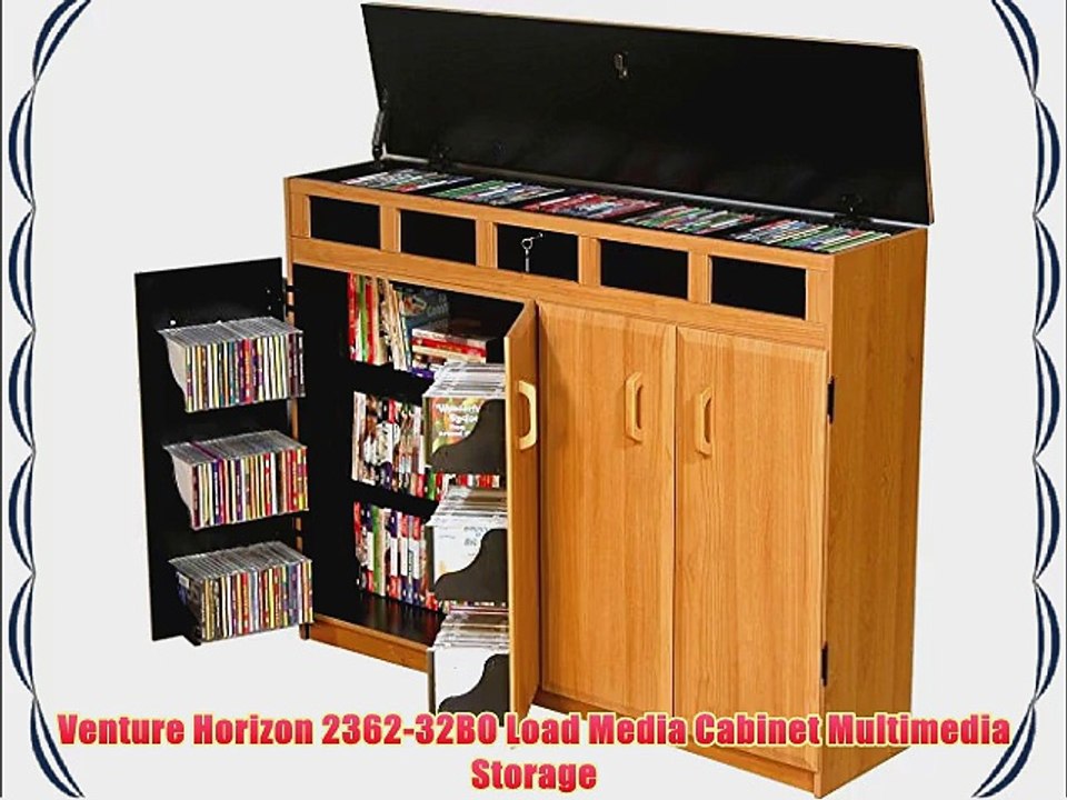 Venture Horizon 2362-32BO Load Media Cabinet Multimedia Storage
