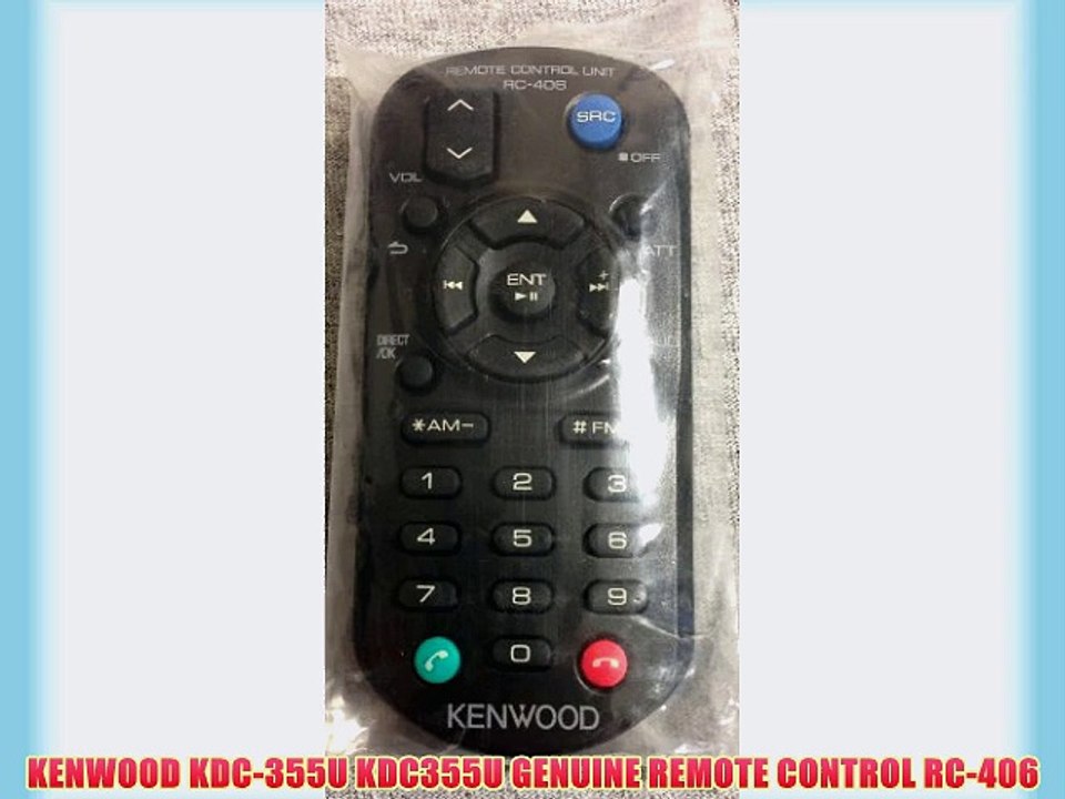 KENWOOD KDC-355U KDC355U GENUINE REMOTE CONTROL RC-406