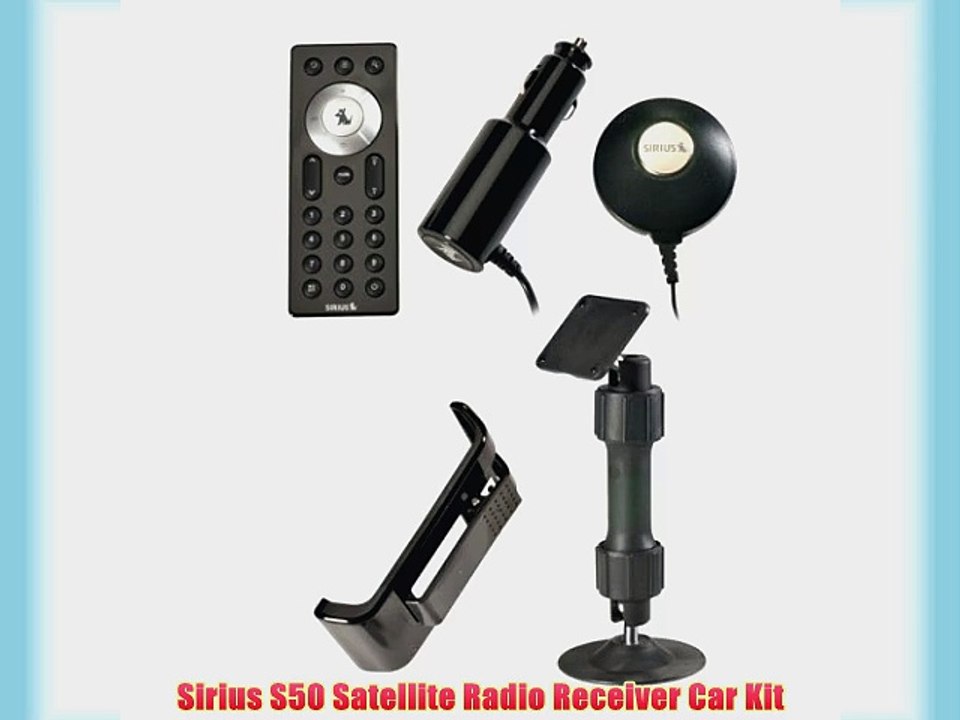 Sirius S50 Satellite Radio Receiver Car Kit