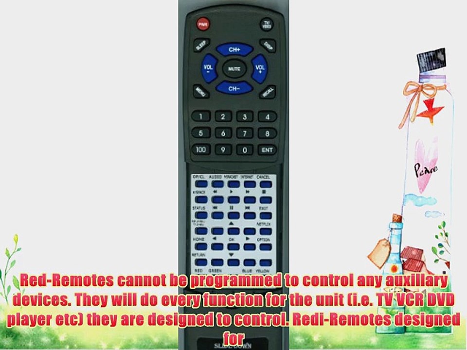 PANASONIC Replacement Remote Control for DMPBDT330 N2QAYB000874 DMPBDT230
