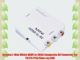 Keedox? Mini White HDMI to 3RCA Composite AV Converter For TV/PC/PS3/Blue-ray DVD